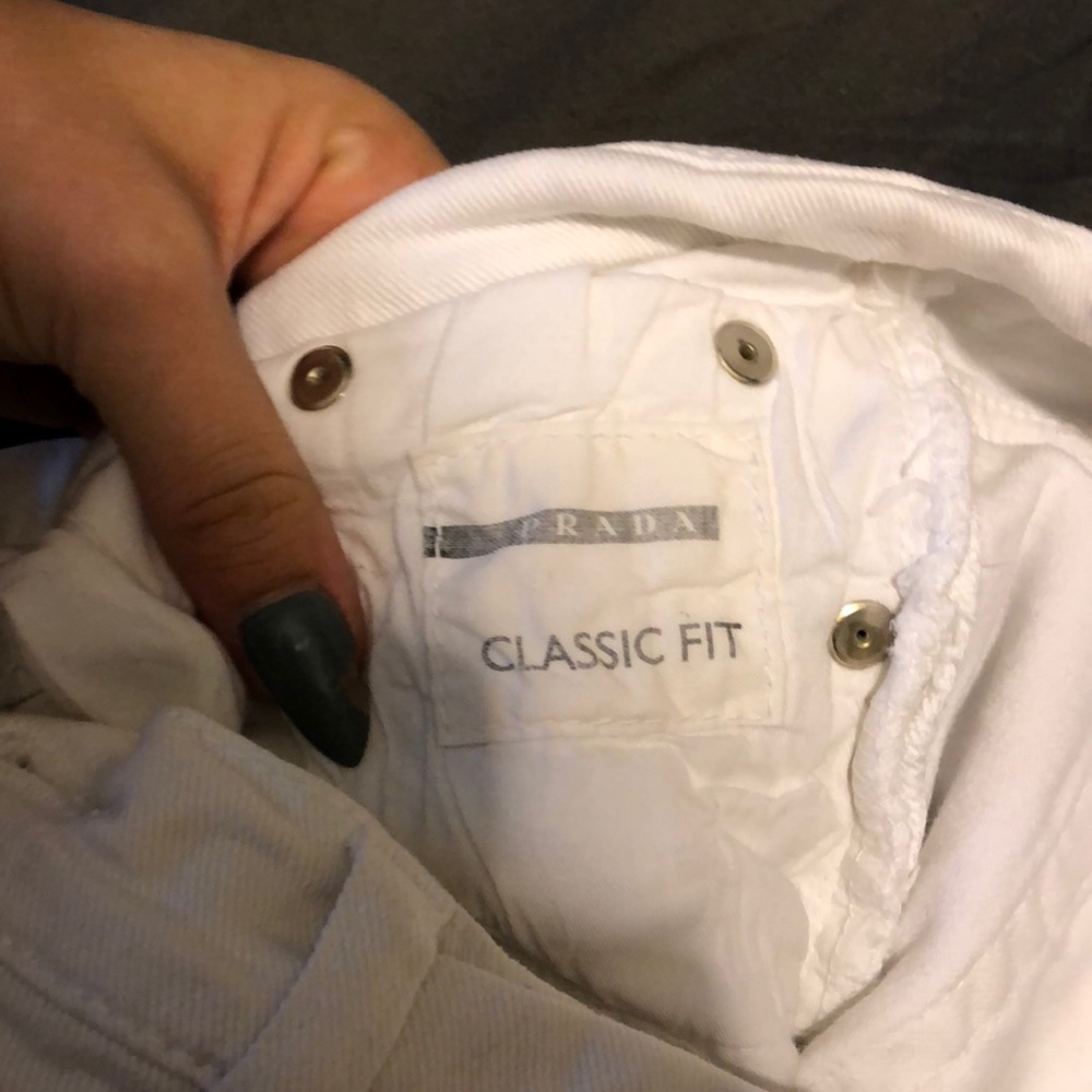 Prada Jeans. White Classic Fit. View 3